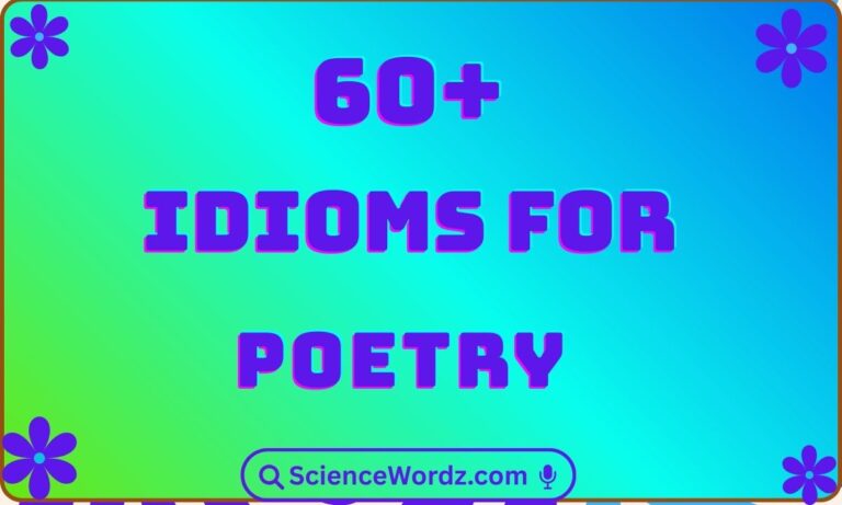 Idioms for Poetry