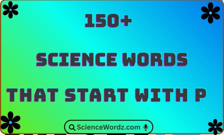 Science Words That Start With P
